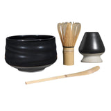 Maxbell Japanese Matcha Whisk Holder Matcha Scoop Ceramics Matcha Whisk Holder black