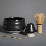 Maxbell Japanese Matcha Whisk Holder Matcha Scoop Ceramics Matcha Whisk Holder black
