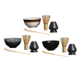 Maxbell Japanese Tea Bowl Kit 4Pcs Exquisite Tea Ceremony Traditional A