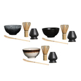 Maxbell Japanese Tea Bowl Kit 4Pcs Exquisite Tea Ceremony Traditional A