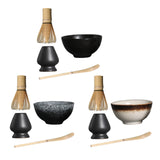 Maxbell Japanese Tea Bowl Kit 4Pcs Exquisite Tea Ceremony Traditional A