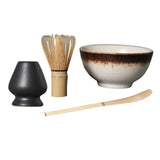 Maxbell Japanese Tea Bowl Kit 4Pcs Exquisite Tea Ceremony Traditional A