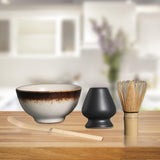Maxbell Japanese Tea Bowl Kit 4Pcs Exquisite Tea Ceremony Traditional A