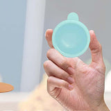 Maxbell Reusable Condiment Cup with Lids Stainless Steel for Kids Lunch Box Picnic Blue