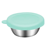 Maxbell Reusable Condiment Cup with Lids Stainless Steel for Kids Lunch Box Picnic Blue