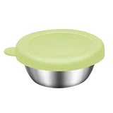 Maxbell Reusable Condiment Cup with Lids Stainless Steel for Kids Lunch Box Picnic Green