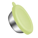 Maxbell Reusable Condiment Cup with Lids Stainless Steel for Kids Lunch Box Picnic Green