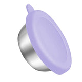Maxbell Reusable Condiment Cup with Lids Stainless Steel for Kids Lunch Box Picnic Purple
