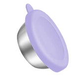 Maxbell Reusable Condiment Cup with Lids Stainless Steel for Kids Lunch Box Picnic Purple