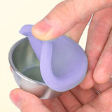 Maxbell Reusable Condiment Cup with Lids Stainless Steel for Kids Lunch Box Picnic Purple