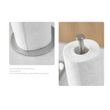 Maxbell Paper Towel Holder Organization Storage for Kitchen Bathroom Silver