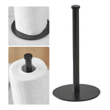 Maxbell Paper Towel Holder Organization Storage for Kitchen Bathroom Black