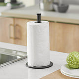 Maxbell Paper Towel Holder Organization Storage for Kitchen Bathroom Black