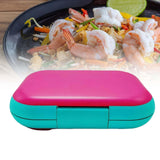 Maxbell Sealed Lunch Containers Fruits Container 4 Compartments for Home Work Travel Red