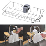 Maxbell Multipurpose Drain Basket Adjustable Sink Caddy for Kitchen Sink Counter
