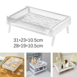 Maxbell Mug Drying Rack Storage Organizer Tray for Cabinet Kitchen Countertop Home L