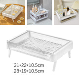 Maxbell Mug Drying Rack Storage Organizer Tray for Cabinet Kitchen Countertop Home L