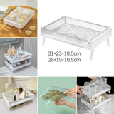 Maxbell Mug Drying Rack Storage Organizer Tray for Cabinet Kitchen Countertop Home L