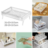 Maxbell Mug Drying Rack Storage Organizer Tray for Cabinet Kitchen Countertop Home L