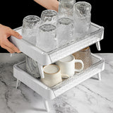 Maxbell Mug Drying Rack Storage Organizer Tray for Cabinet Kitchen Countertop Home L