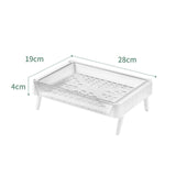 Maxbell Mug Drying Rack Storage Organizer Tray for Cabinet Kitchen Countertop Home S
