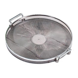 Maxbell Portable Vanity Tray Display Serving Tray with Handle for Desktop Decor Gray