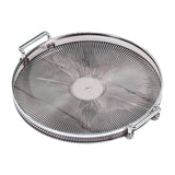 Maxbell Portable Vanity Tray Display Serving Tray with Handle for Desktop Decor Gray