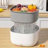 Maxbell Electric Kitchen Colander Drain Basket Double Layer Strainer Drain Baskets