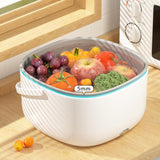 Maxbell Electric Kitchen Colander Drain Basket Double Layer Strainer Drain Baskets