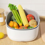 Maxbell Electric Kitchen Colander Drain Basket Double Layer Strainer Drain Baskets