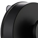 Maxbell 2x Aluminum Alloy Suction Cup Hooks Decorative for Restroom Pantry Office Black