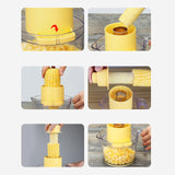 Maxbell Rotary Corn Manual Corn Threshing Corn COB Remover for Home Kitchen Chef