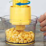 Maxbell Rotary Corn Manual Corn Threshing Corn COB Remover for Home Kitchen Chef