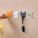 Maxbell 4 Pieces Multifunctional Bathroom Hooks Key Storage Hook for Wall Bedroom