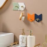 Maxbell 4 Pieces Multifunctional Bathroom Hooks Key Storage Hook for Wall Bedroom