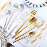 Maxbell 24x Stainless Steel Cutlery Set Kitchen Utensil Bar Tool for Silver