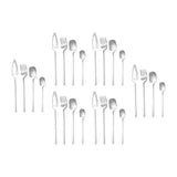 Maxbell 24x Stainless Steel Cutlery Set Kitchen Utensil Bar Tool for Silver
