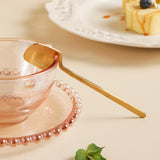 Maxbell 24x Stainless Steel Cutlery Set Kitchen Utensil Bar Tool for Golden