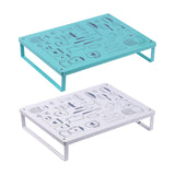 Maxbell Multipurpose Spice Storage Holder Seasoning Jar Holder for Pantry Cupboard White