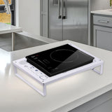 Maxbell Multipurpose Spice Storage Holder Seasoning Jar Holder for Pantry Cupboard White