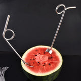 Maxbell Straws Spoons Coffee Stirrer Multifunctional for Stirring Coffee Cocktail Style B
