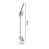 Maxbell Straws Spoons Coffee Stirrer Multifunctional for Stirring Coffee Cocktail Style B