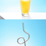 Maxbell Straws Spoons Coffee Stirrer Multifunctional for Stirring Coffee Cocktail Style C