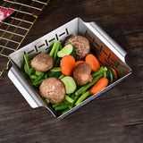 Maxbell Stainless Steel grill Accessories BBQ Grill Pan Grilling Bowl M