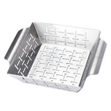 Maxbell Stainless Steel grill Accessories BBQ Grill Pan Grilling Bowl M