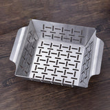 Maxbell Stainless Steel grill Accessories BBQ Grill Pan Grilling Bowl M