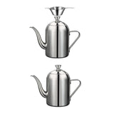 Maxbell Stainless Steel Oil Pot Bottle Oil Storage Container for Camping Without Filter Mesh