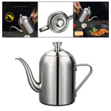 Maxbell Stainless Steel Oil Pot Bottle Oil Storage Container for Camping Without Filter Mesh