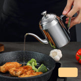 Maxbell Stainless Steel Oil Pot Bottle Oil Storage Container for Camping Without Filter Mesh