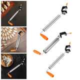 Maxbell Stainless Steel Rolling Pin Household for Pastries Pizza Making Supplies S